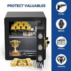 2CuBic Small Security Home Safe Box Fireproof Document Bag withDigital Keypad Lock