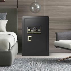 2.04 Cubic Feet Electronic Digital Steel Security Safe with Keypad and Key Lock