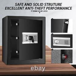 2.08Cu. Ft Large Fireproof Safe Box Digital Keypad Lock LED Cash Jewelry Pistol