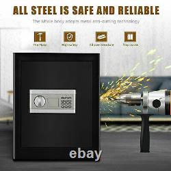 2.0CUB Security Safe Box 2-Layer Cabinet Safe Electronic Digital Keypad Safe Box