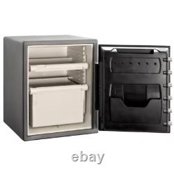 2.0 Cu. Ft. Fireproof & Waterproof Safe Storage Box with Dial Combination Lock