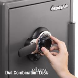 2.0 Cu. Ft. Fireproof & Waterproof Safe with Dial Combination Lock