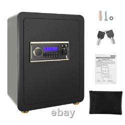 2.0 Cub Biometric Safe Box Keypad Lock Fireproof Security Home Office Hotel Gun