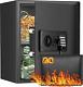 2.0 Cubic Home Safe Fireproof Waterproof With Combination Lock, Anti-theft Digit