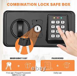 2.0 Cubic Home Safe Fireproof Waterproof with Combination Lock, Anti-Theft Digit