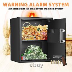 2.0 Cubic Home Safe Fireproof Waterproof with Combination Lock, Anti-Theft Digit