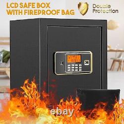 2.2 Cub Safe Box Digital Combination LED Lock Safe Keypad Home Safe For Cash Gun