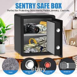 2.3 Cubic Safe Box, Wall-mounted Gun Safe Lock Box with Digital Keypad for Home