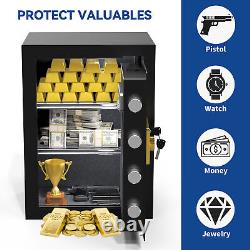 2.5 CuBic Cabinet Safe Digital Keypad Lock Security Safe Box withRemovable Shelf