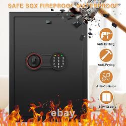 2.5 Cub Large Home Safe Fireproof Waterproof, Anti-Theft Fireproof Safe Box with