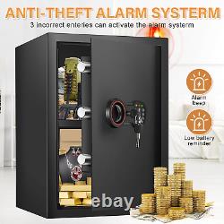 2.5 Cub Large Home Safe Fireproof Waterproof, Anti-Theft Fireproof Safe Box with