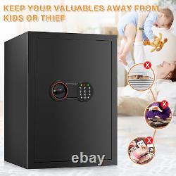 2.5 Cub Large Home Safe Fireproof Waterproof, Anti-Theft Fireproof Safe Box with