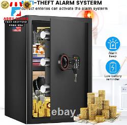 2.5 Cub Large Home Safe Fireproof Waterproof, Anti-Theft Home Security Safe Box