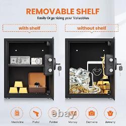 2.5 Cub Safe Box, Money Safe Lock Box with Electronic Digital Keypad for Home