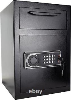 2.5 Cub Security Business Safe and Lock Box with Digital Keypad, Drop Slot Safes