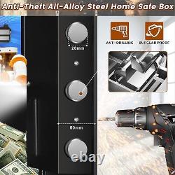 2.6 Cu ft Large Fireproof Safe Box, Combination Lock & Key