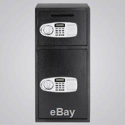 2.6 cu ft Double Door Digital Safe Depository Drop Box Safes Cash Security Lock