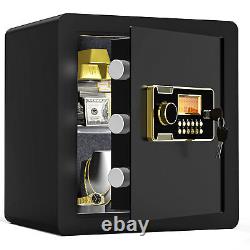 2 CuBic Small Security Home Safe Box with Digital Keypad Lock for Home Office