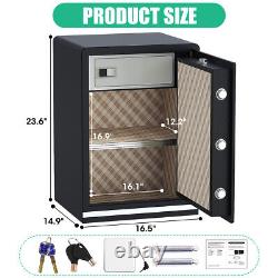 3.4 Cub Large Safe Box, Security Home Safe with LCD Display Inner Cabinet Box