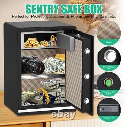 3.4 Cub Large Safe Box, Security Home Safe with LCD Display Inner Cabinet Box