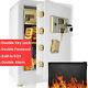 3.8ct Home Safe Large Safe Box Fireproof Double Lock Separate Lock Box/key Hook