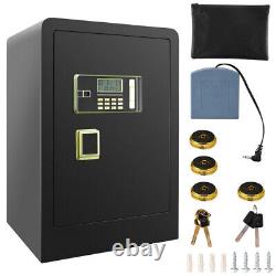 3.8 Cub Large Safe Box Fireproof Digital Double Safety Key Lock Built In Box LED