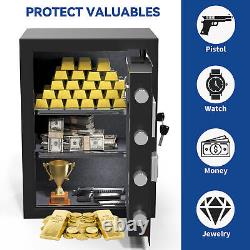 3 CuBic Fireproof Safe Box Digital Lock Steel Security Safe withElectronic Keypad