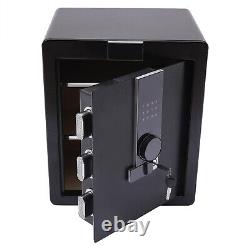 3-tier Digital Safe Box Keypad Lock Security for Home Office Cash Jewelry Gun