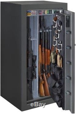 40-Gun Safe Fire/Waterproof Combination Lock Fully-carpeted Adjustable Shelves