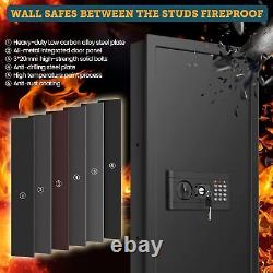 43.5 Tall Fireproof Wall Safe Removable Shelf, Hidden Gun Compartment