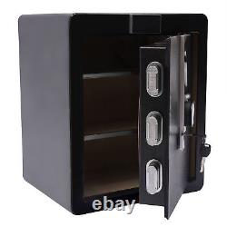 45cm Digital Electronic Safe Box Keypad Lock Security Home Office Black New