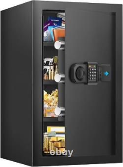 4.0 Cuft Large Safe for Home Use, Digital Home Safe Spare Keys and Alarm System