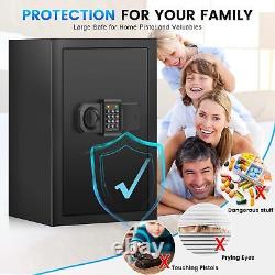 4.0 Cuft Large Safe for Home Use, Digital Home Safe Spare Keys and Alarm System