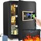4 In 1 Fingerprint 2.25 Cub Fireproof Safe Box Digital Security Lock Home Office