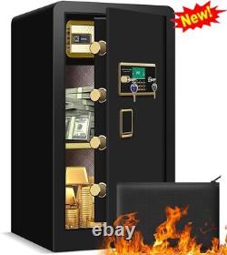 5.0 Cu Ft Extra Large Heavy Duty Safe Box Fireproof Waterproof Removable Shelf