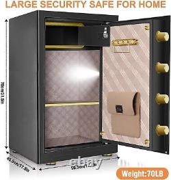 5.0 Cu Ft Extra Large Heavy Duty Safe Box Fireproof Waterproof Removable Shelf