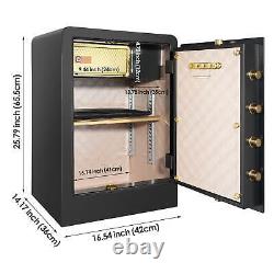 5.0 Cu. Ft. Safes Lock Box, Fireproof Home Safe, Dual Key System, Black, 74 Lb