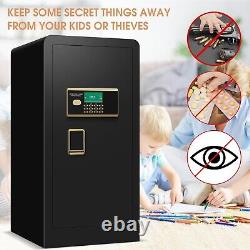 5.0 Cu ft Heavy Duty Home Safe, Anti-Theft Digital Security Safe Box withLed Light