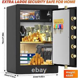 5.0 Cuft Extra Large Home Safe Fireproof, Waterproof, Anti-theft, Digital Keypad