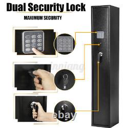 5 Gun Rifle Storage Safe Box Security Cabinet Dual Lock Password Key Alarm a