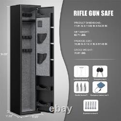 5 Gun Safe, Gun Cabinets for Rifles and Shotguns with 3 Adjustable Gun Slots