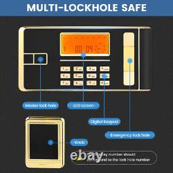 6.5 Cu. Ft. Large Safes, Double Door, Strong Safe with Digital Lock, Black, 88 L