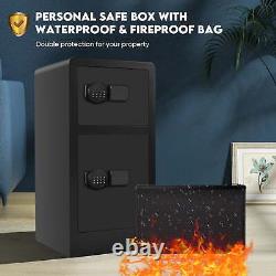 6.5 cf Fireproof Waterproof Safe 2 Departments Large Home Heavy Duty Box Digital