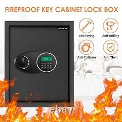 71 Keys Cabinet Lock Box with Combination Lock Adjustable Key Organizer Wall