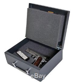 AMSEC EZ Handgun Safe Steel Pistol Box Conceal Weapon Carry Handle PS1210EZ