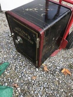 ANTIQUE Safe MEILINK With Fancy Scroll Work With No COMBINATION Locked Rare