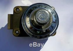 ANTIQUE rare YALE Herring-Hall-Marvin Safe Combination Lock withDial and Ring