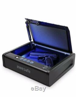 AWESAFE Gun Safe with Fingerprint Identification and Biometric Lock One Handgun