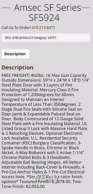 American security 16 gun safe-fire resistant