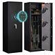 Anti-smashing Gun Safe Large Black Steel Gun Cabinet With Smart Combination Lock